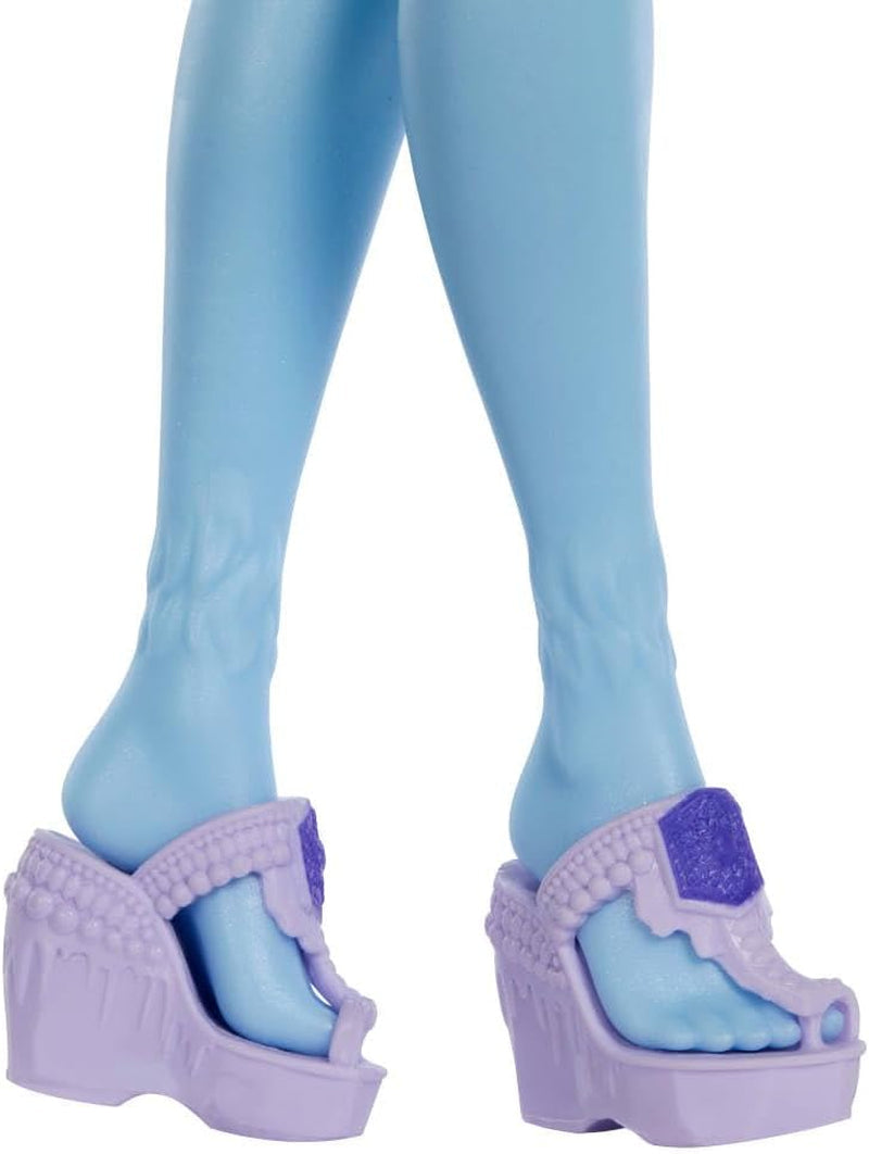 Monster High Self-Scare Secrets Abbey Bominable Lalka i zestaw akcesoriów z 13 realistycznymi niespodziankami, takimi jak henna, rysunki i szydełko JHK44