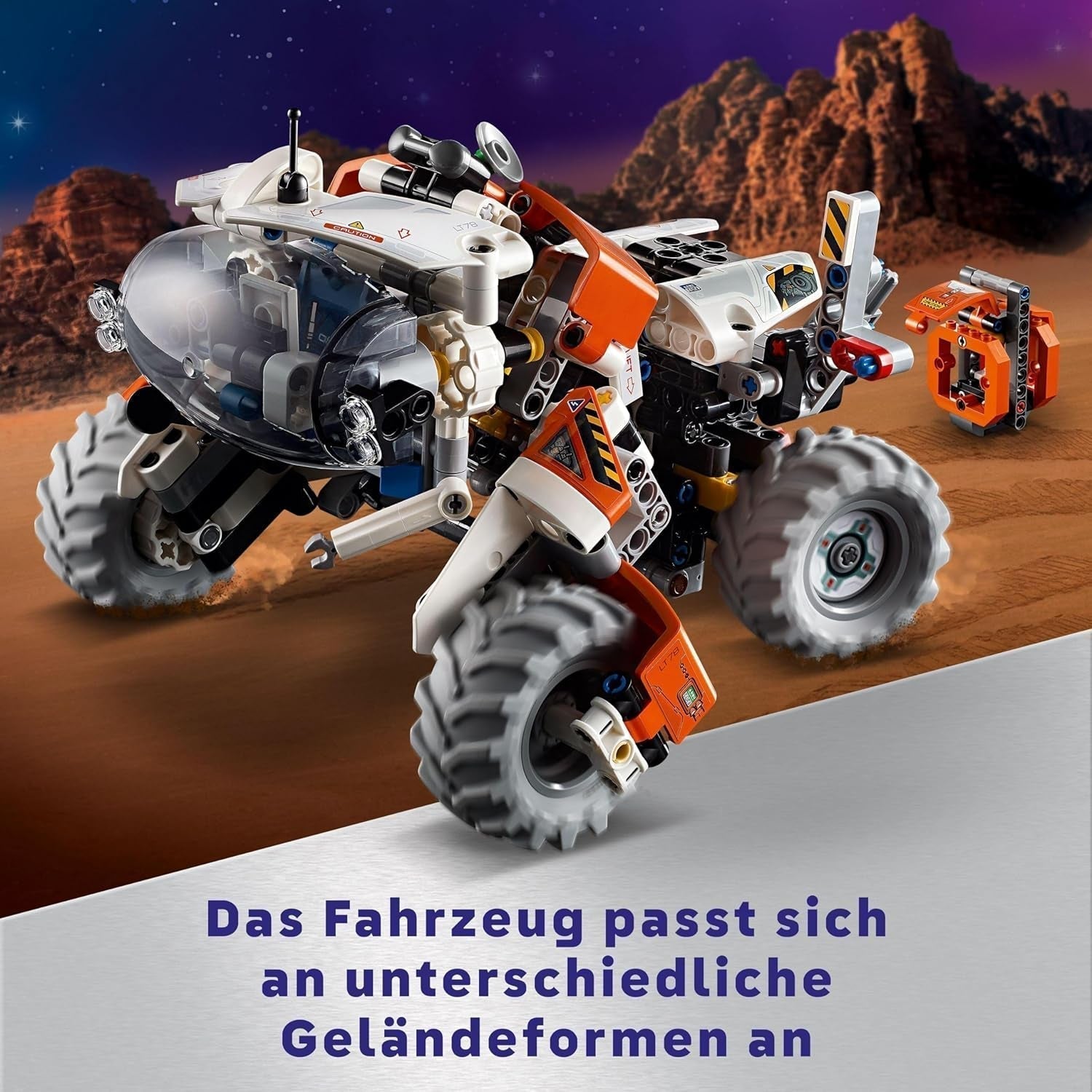 LEGO Technic LT78 kosmiczny pojazd transportowy, kosmiczny zestaw do budowania do wypraw badawczych i kosmicznych przygód, pomysłowa zabawa dla chłopców i dziewcząt, prezent dla dzieci powyżej 8 lat 42178 Zestawy do budowania Besuche den LEGO-Store
