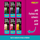 Decocino Rozpuszczalna w tłuszczach pasta koloryzująca Zestaw 6 - 6 x 15 g - Barwnik spożywczy w kolorze czerwonym, białym, zielonym, żółtym, niebieskim i czarnym, idealny do barwienia ciast, kremów i kremów - Bez azo i glutenu
