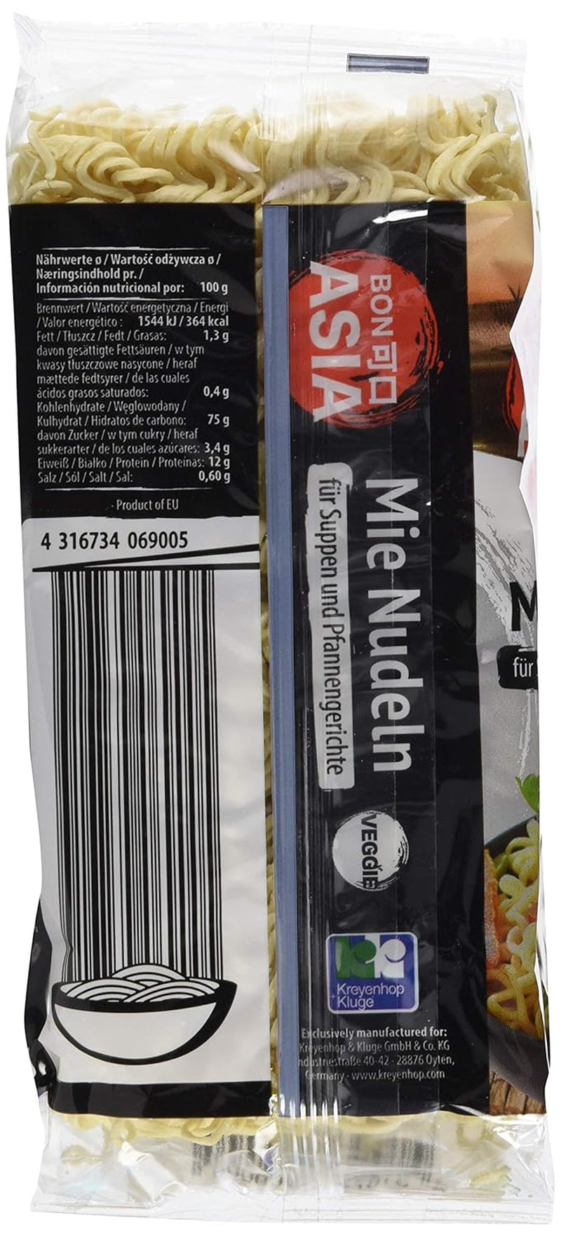 BONASIA Mie Makaron, ohne Ei, 250 g