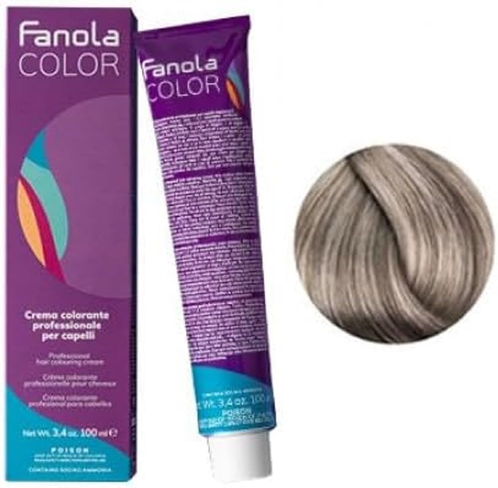 Fanola crema colore Krem koloryzujący 7.0 Blond, 100 ml Farba do włosów Naty Sklep 9.11 Jasny blond intensywny popiół
