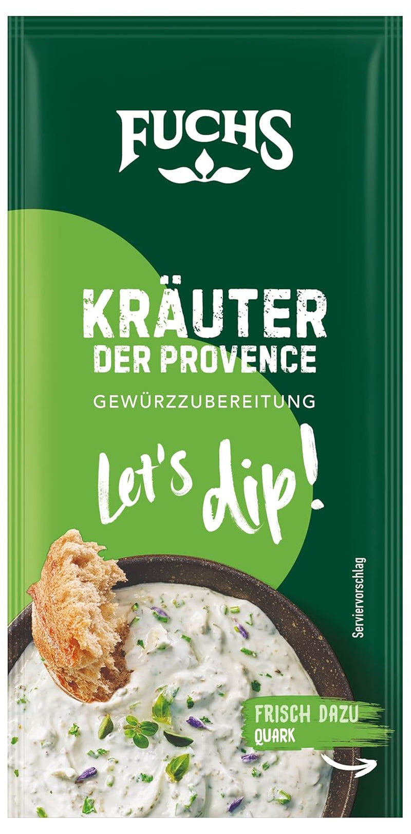 Fuchs Gewürze – Zanurzmy się! Kräuter der Provence Gewürzzubereitung, Gewürz für Kräuterquarkdip, 7,5 g w torebce