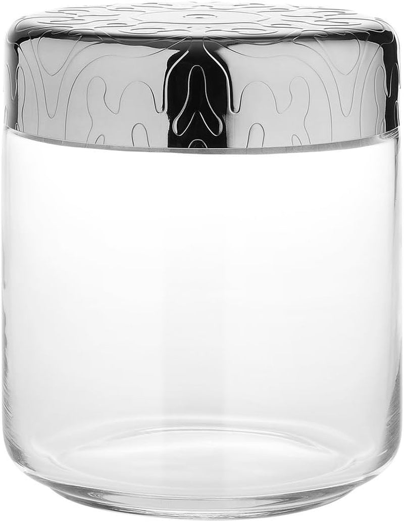 Alessi MW21/75 Powlekany szklany słój kuchenny 75 cl Pudełka do przechowywania żywności Naty Shop 75 Cl