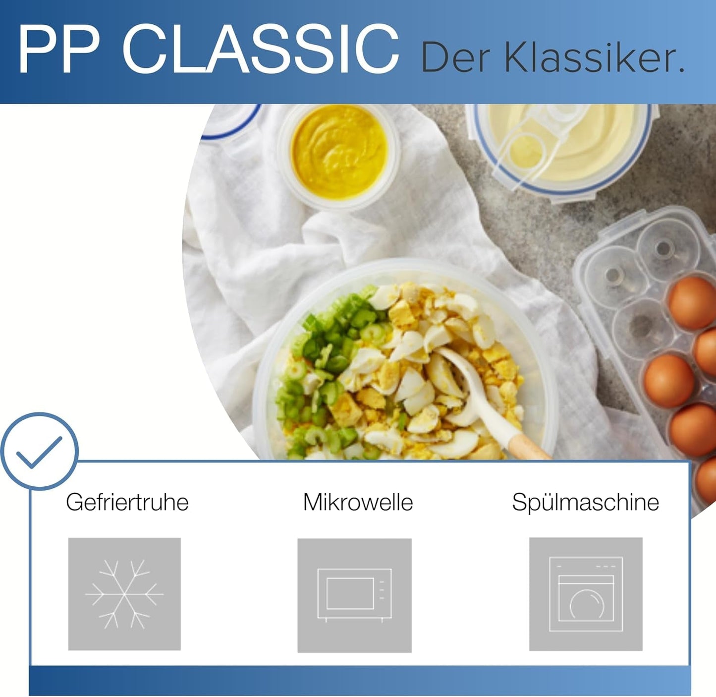 LocknLock PP Klasyczny zestaw słoików do przechowywania żywności 5szt | 180 ml, 350 ml, 600 ml, 870 ml, 3,6 l | 100% powietrze i wodoszczelność | bez BPA | organizer do zamrażarki i lodówki | Pudełka do przechowywania żywności Naty Shop można myć w zmywarce i kuchence mikrofalowej