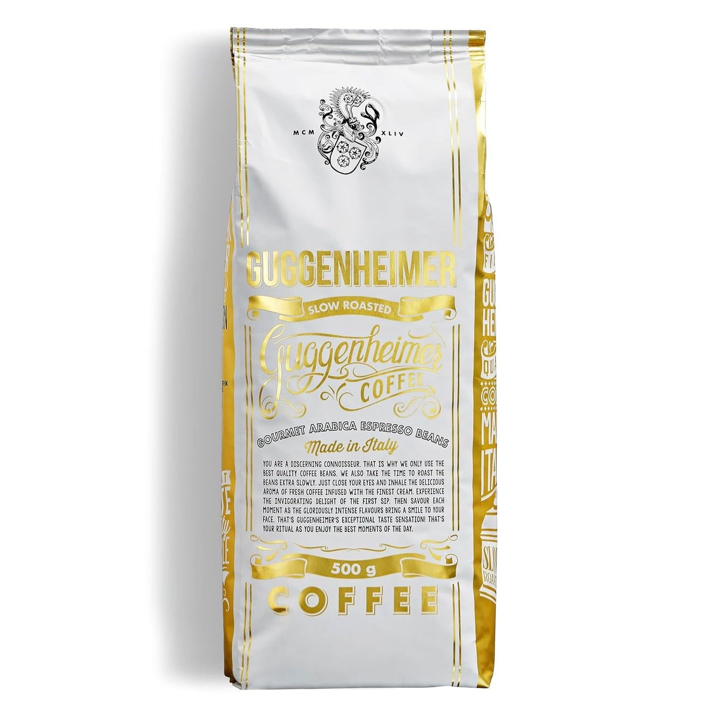 | Przykładowe opakowanie kawy ziarnistej 1 kg | Supreme 500g i Gourmet Arabica 500g | Niska kwasowość | Delikatny krem ​​| Najlepsze espresso do ekspresów w pełni automatycznych | Zestaw do degustacji kawy