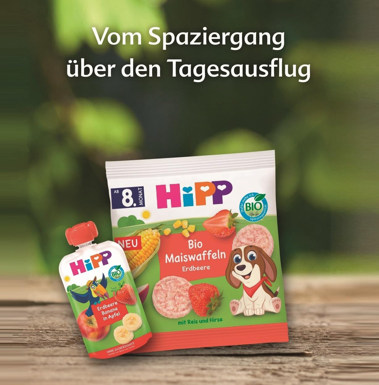 HiPP Organic Mango-Marakuja w saszetce o smaku gruszkowo-jabłkowym - Nick Rhino (8 x 100g), od 1 roku, 100% przecieru owocowego, bez dodatku cukru, wegańskie, najwyższej jakości organicznej