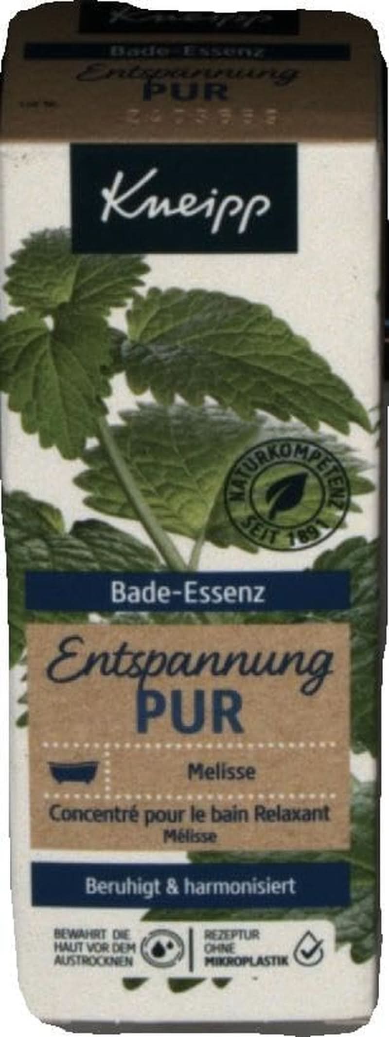 Kneipp Bade, olejek do kąpieli z naturalnym olejkiem eterycznym z melisy indyjskiej i ekstraktem z melisy, 100 ml Naty Shop