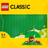 LEGO 11023 Zielona klasyczna płyta konstrukcyjna, kwadratowa płyta podstawowa z wgłębieniami 32X32 jako podstawa do budowania i innych zestawów LEGO Zestawy budowlane Besuche den LEGO-Store Single