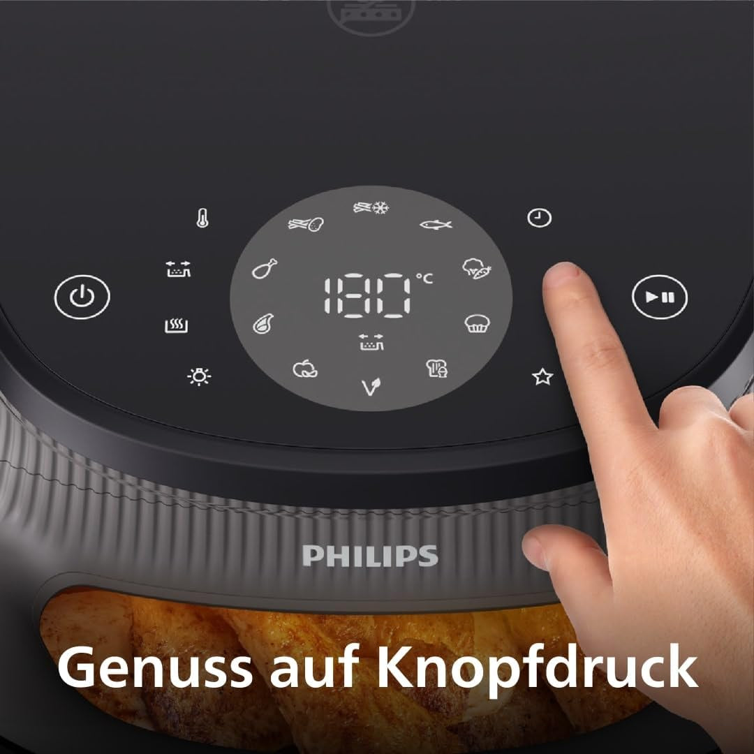 Philips Airfryer seria 3000 6,2 l, okno gotowania, 16 funkcji gotowania w 1, technologia Rapidair plus, usuwanie tłuszczu, aplikacja przepisów Homeid Appliances Naty Shop