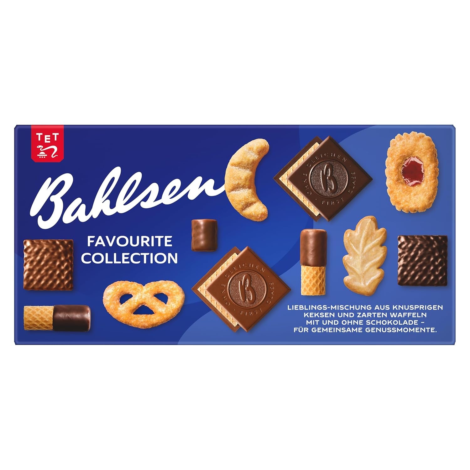 Bahlsen Favourite Collection Zestaw 6 chrupiących ciasteczek i wafli w kolorze ciemnej czekolady mlecznej (6 x 161 g / 966 g)