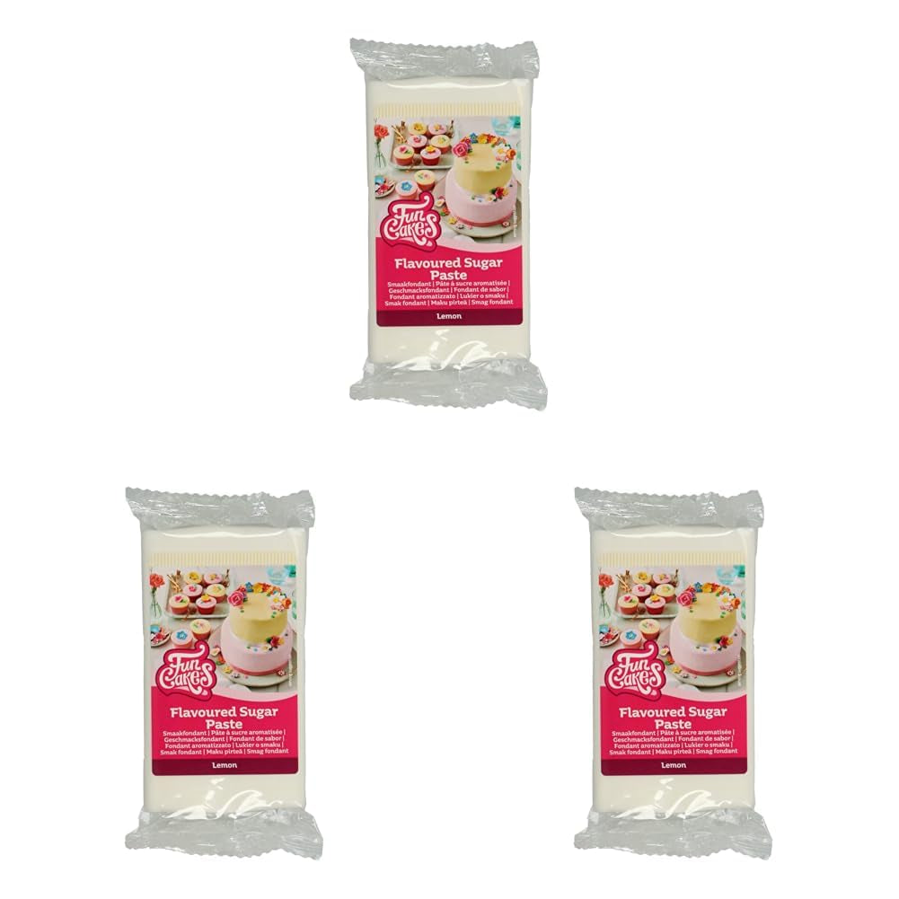 Fondant Funcakes o smaku bezowym: Łatwy w użyciu, gładki, elastyczny, miękki i plastyczny, idealny do dekoracji ciast, koszerny i bezglutenowy. 1 kg