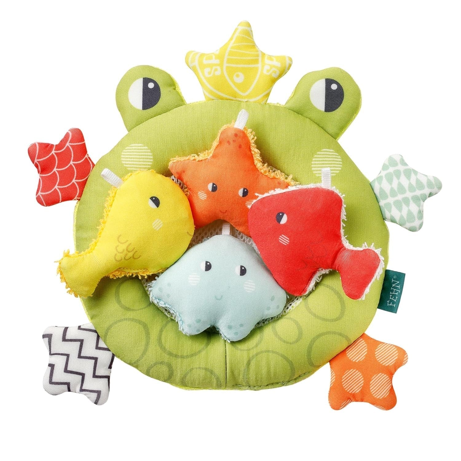 Siatka do kąpieli Fehn Frog - Zabawka do kąpieli dla niemowląt do wanny - Zabawka pływająca do wody zapewniająca radosną zabawę w kąpieli - Zabawka do kąpieli dla niemowląt i małych dzieci od 0 miesiąca życia Bebe Naty Shop Toys Domyślny tytuł