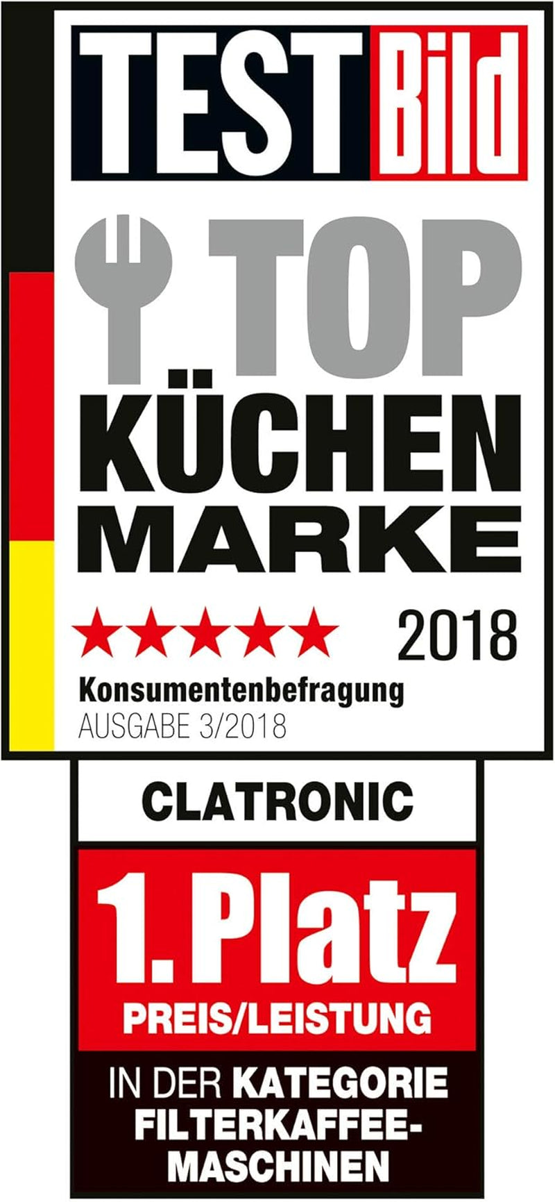 Ekspres Clatronic® | Automatyczny ekspres na 12-14 filiżanek (ok. 1,5 litra) | Ekspres do kawy z filtrem i systemem zapobiegającym kapaniu | 900W | Ekspres KA 3473 Czarny