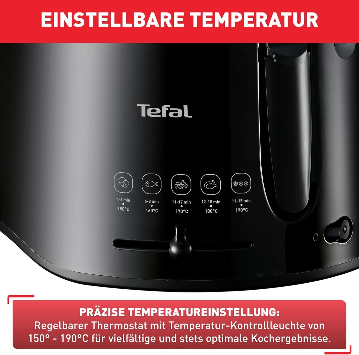 Frytownica Tefal Maxi Fry, technologia Cool Wall, 1,2 kg, regulowany termostat