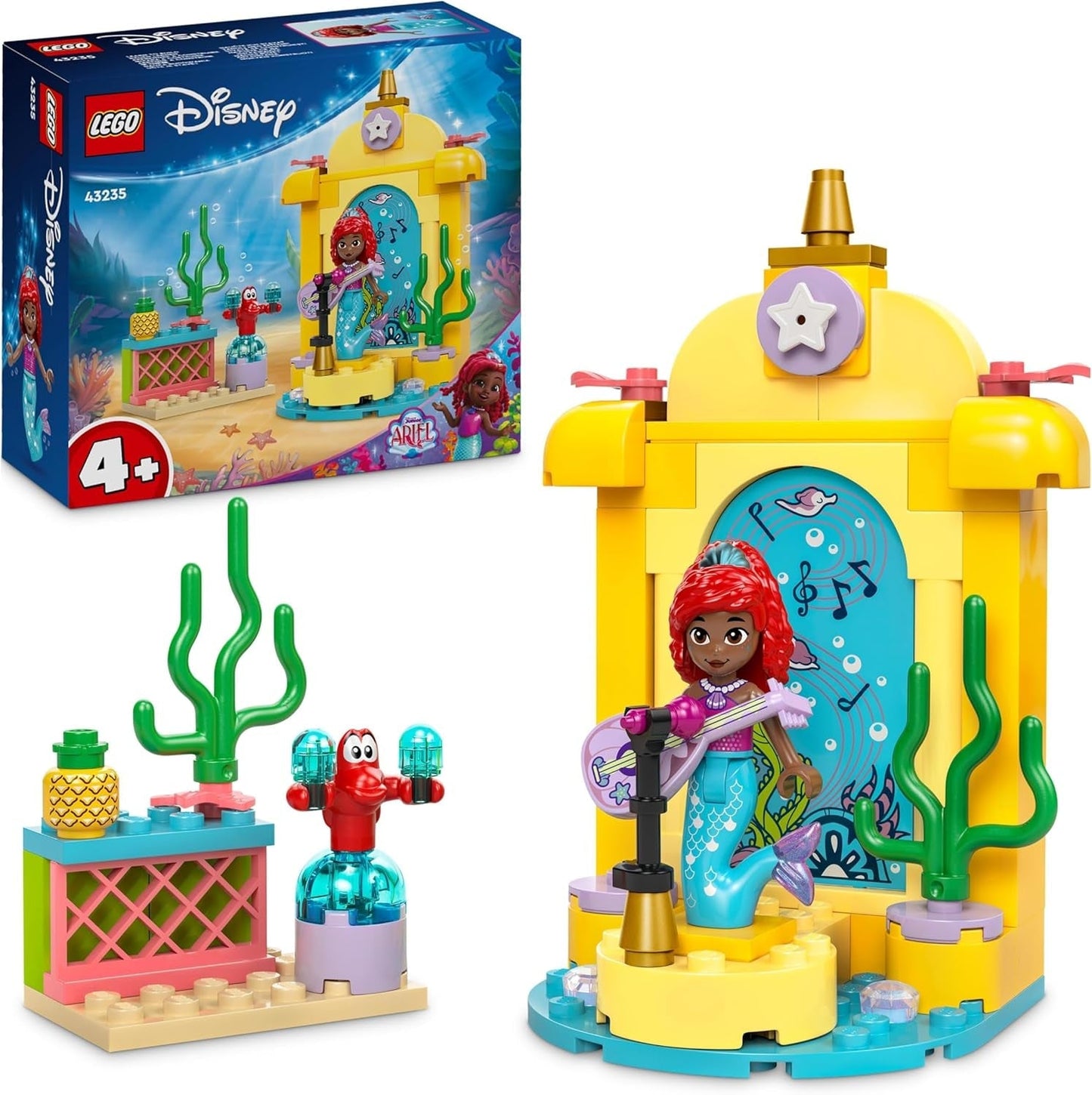 LEGO® Disney Zabawka do budowania sceny muzycznej księżniczki Arielle z 2 figurkami, pomysł na prezent dla dziewcząt i chłopców od 4 lat i fanów seriali telewizyjnych, zabawka dla dzieci 43235 Zestawy do budowania Besuche den LEGO-Store Default Title
