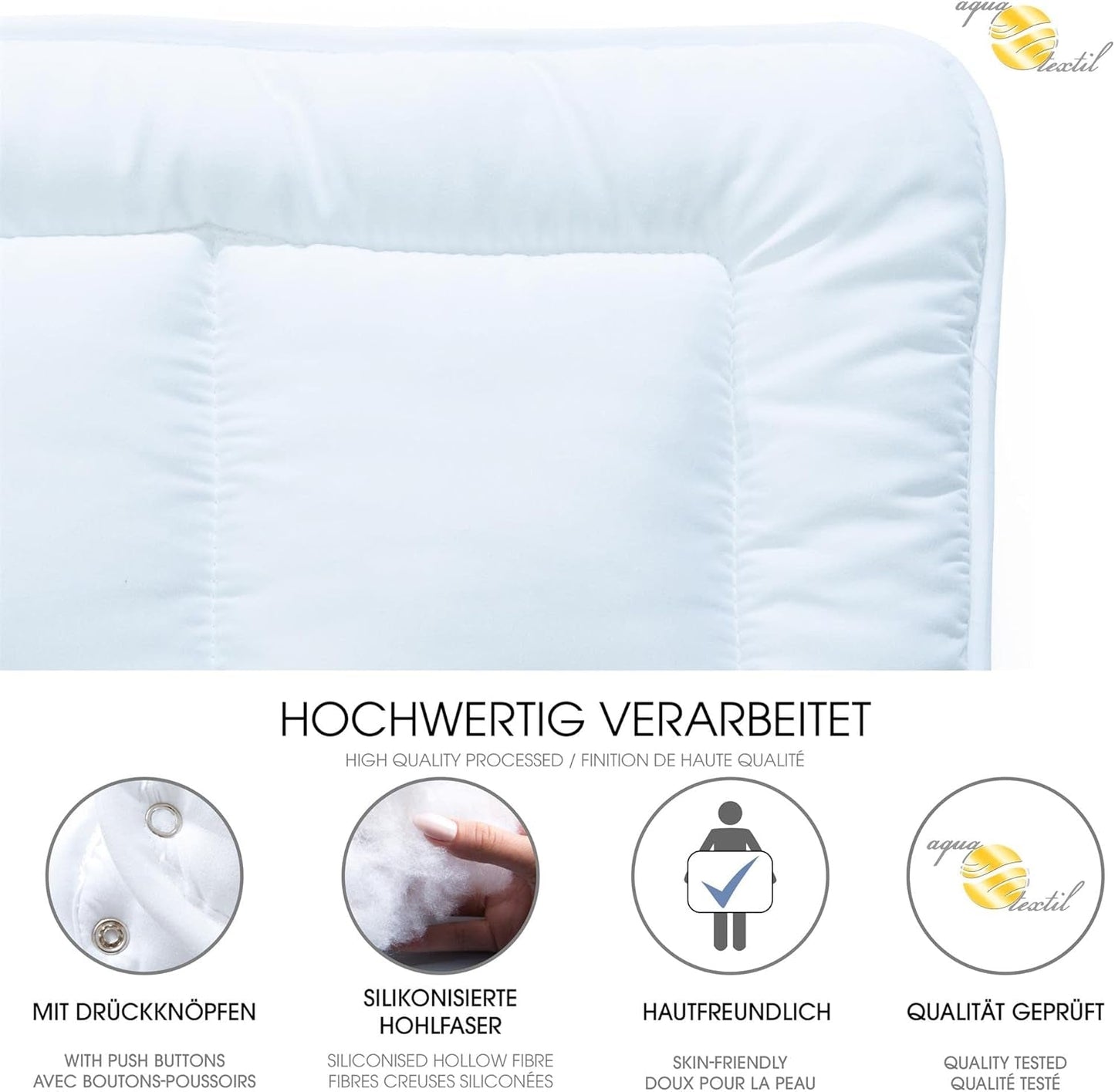 Aqua-Textil Soft Touch Zestaw dla dzieci Pościel 100 X 135 cm 250G i 350G z poduszką 40 X 60 Cm 150G Pościel 4 pory roku Klimatyzacja Oeko-Tex Kołdry i kołdry Naty Shop