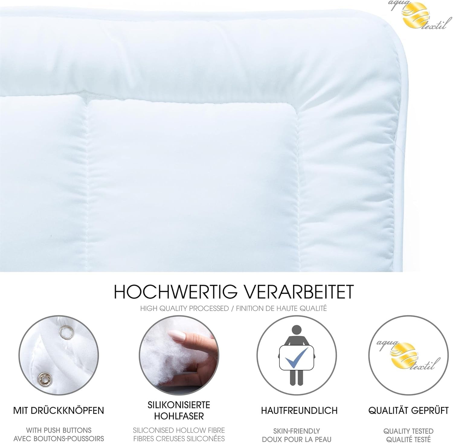 Aqua-Textil Soft Touch Zestaw dla dzieci Pościel 100 X 135 cm 250G i 350G z poduszką 40 X 60 Cm 150G Pościel 4 pory roku Klimatyzacja Oeko-Tex Kołdry i kołdry Naty Shop
