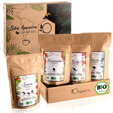ORIGEENS Bio Kaffeebohnen Probierset 1kg | Zestaw Premium Bio Arabica Kaffee Ganze Bohnen 4x250g | Tradycyjny Röstung | Kaffee Geschenkset