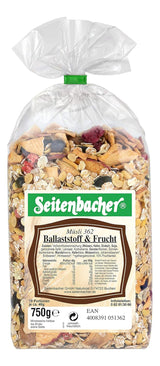 Seitenbacher Müsli Balaststoff Und Frucht I Ohne Zugesetzten Zucker I Ohne Zugesetztes Fett I (1 X 750 G) Zboża Naty Shop 1
