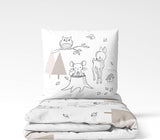 Pościel dziecięca, lis, sowa i zwierzęta leśne, 100% bawełna Pościel - dziecięca Naty Shop