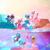 LOL niespodzianka! Mermaids Makeover Magic Tots - Prawdziwy błyszczyk do ust dla Ciebie i Twojej lalki do samodzielnego wykonania, miksowania i tworzenia makijażu, Zabawna zabawa w wodzie, 6 lalek do zebrania - Wiek 4+