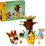 LEGO Wiosenny plac zabaw dla zwierząt, zestaw do budowania ptaków i wiewiórek, domek na drzewie dla dzieci, pomysł na prezent dla 8-letnich chłopców i dziewcząt, zestaw zwierząt, figurka zwierzątka 40709 Zestawy konstrukcyjne Beuche den LEGO-Store Default Title