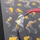 9 Blatt Nagelsticker Französische Spitzenmarmor Nagelaufkleber Selbstklebend Weißes Złota naklejka artystyczna do paznokci Dekoration Nageldesign Zubehör