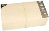 Serwetki 3-warstwowe 1/4 33 cm x 33 cm kremowe Na każde przyjęcie i uroczystość. Ilość: 250 szt