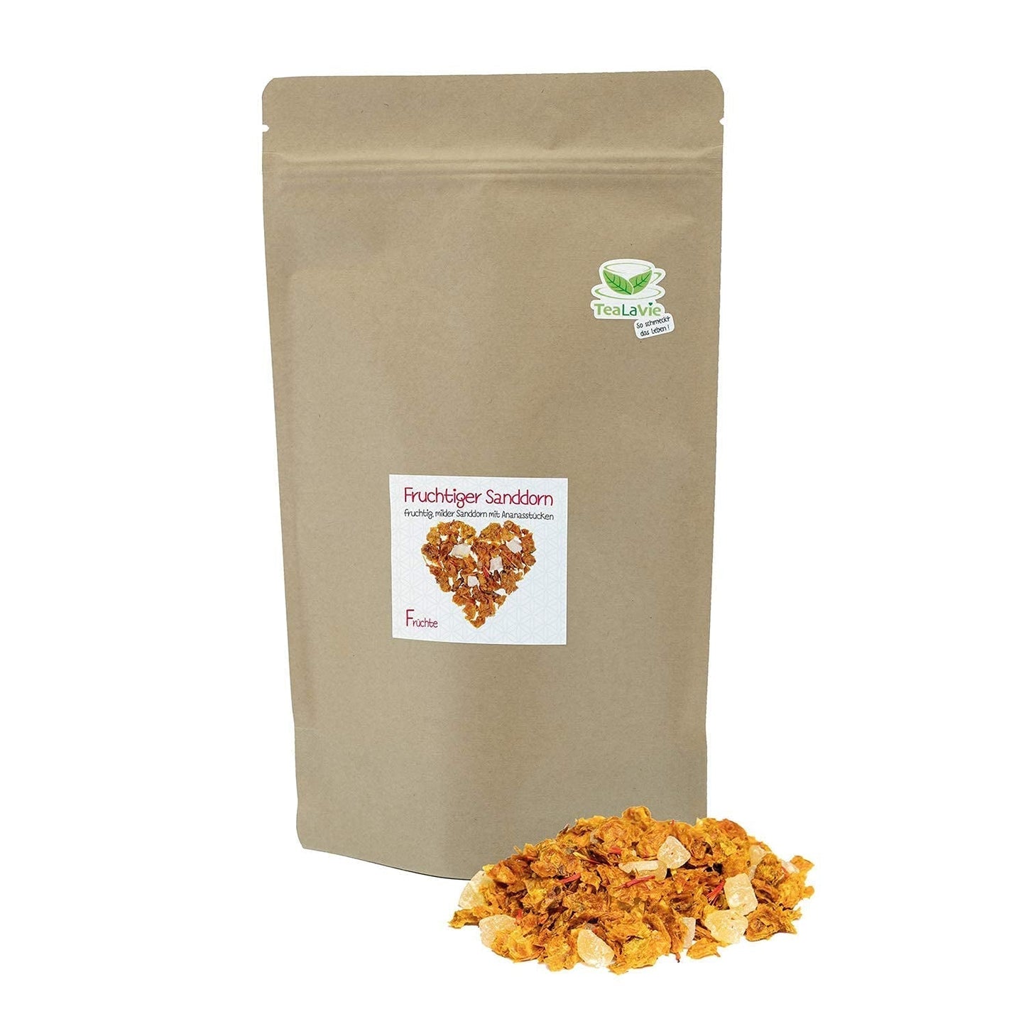 Tealavie - Herbata dla dzieci bez cukru - Poziomki i rabarbar (200 g) Tealavie Fruit - Herbata owocowa sypka