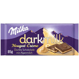 Milka Black Milk – Alpejska czarna czekolada z mleczno-kremowym nadzieniem nugatowym – 85g