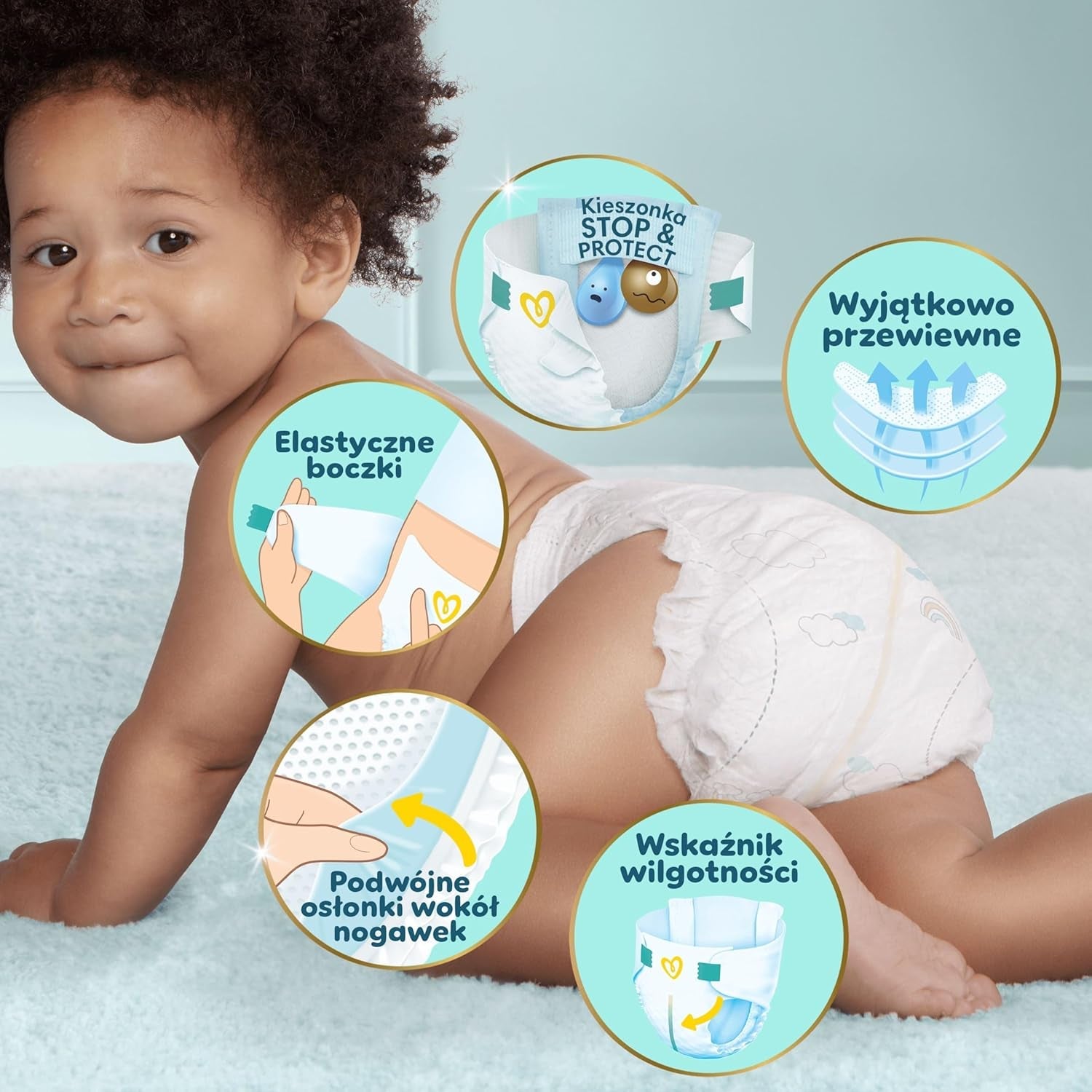 Pampers (Stara Wersja), Pudełko Miesięczne S4 174 szt