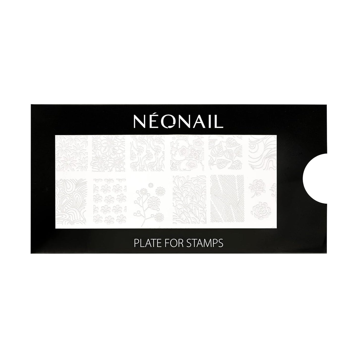 NÉONAIL Nagel Stempel Mit Schaber - Nägel Selber Machen - Stempel do zdobienia paznokci - Nageldesign Für Nagel Schablone - French Nails Stempel - Silikon Nagelstempel