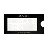 NÉONAIL Nagel Stempel Mit Schaber - Nägel Selber Machen - Stempel do zdobienia paznokci - Nageldesign Für Nagel Schablone - French Nails Stempel - Silikon Nagelstempel