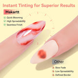 Makartt Blooming Żelowy lakier do paznokci - 15 ml Blooming Żelowy przedłużacz do paznokci w kolorze marmuru, Farba żelowa, Wzory do manicure DIY, Kwiaty, Zwierzęta, Akwarela, Zestaw do magicznego manicure