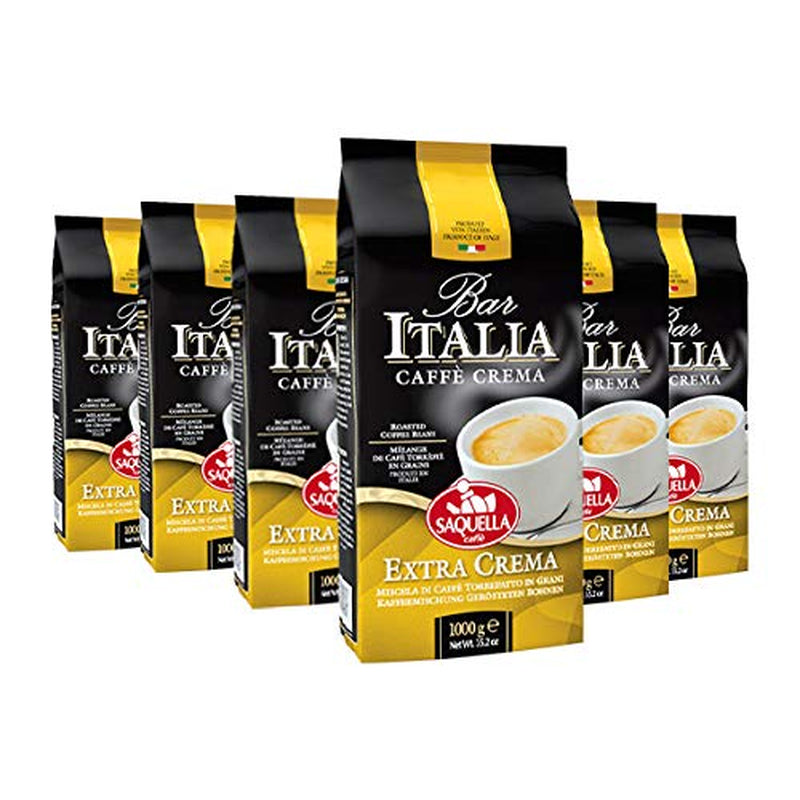 Kawa ziarnista Caffe Espresso Bar Italia Extra Crema, opakowanie 6 szt. (6 x 1 kg)