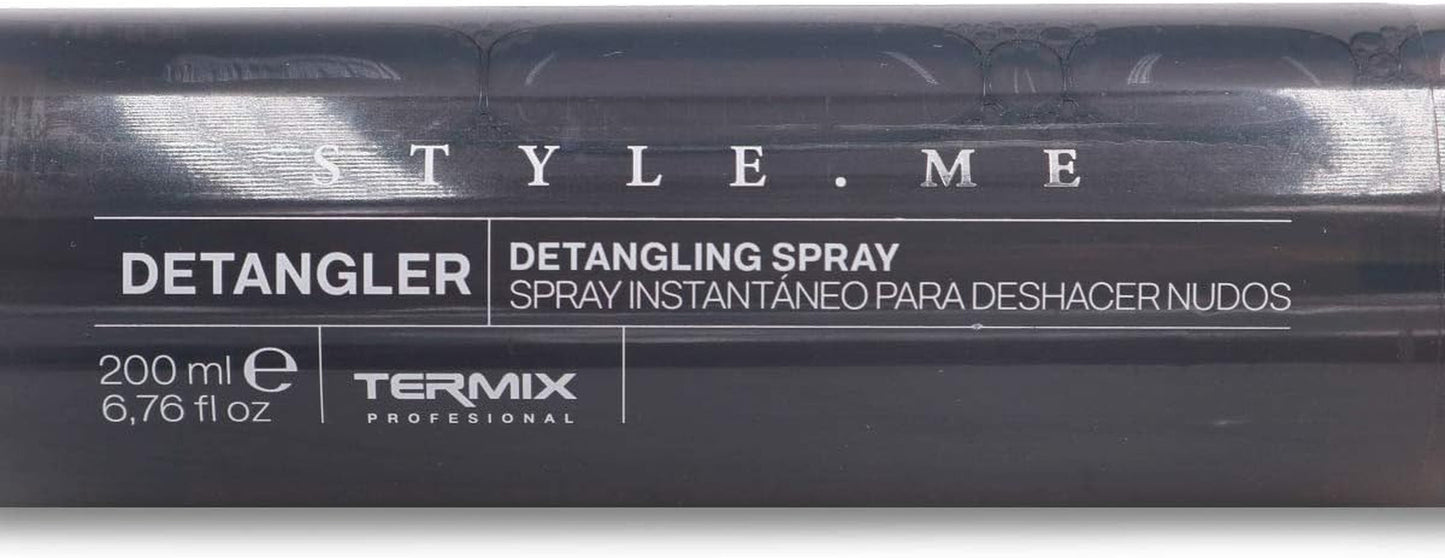 Spray do rozczesywania Style.Me Produkt ułatwiający rozczesywanie włosów. Natychmiastowy produkt ułatwiający rozczesywanie firmy Termix. Formuła wzbogacona olejkiem rycynowym. Rozmiar: 200 ml. Naty Shop produkty ułatwiające rozczesywanie włosów
