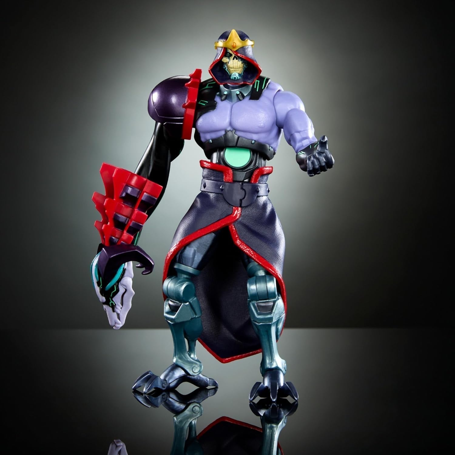Władcy Wszechświata: Rewolucja Masterverse Skeletor Figurka Kolekcjonerska z 30 punktami ruchu i ruchomym ramieniem robota Motu Toy HYC46 Figurki Naty Shop