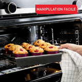Tefal Creabake J3089304 3 Stück Brioche-Backform Antihaft-Beschichtung, Leicht Entnehmbar, Stapelbar, Einfache Austellung, Backform Formy i blachy do pieczenia Naty Shop