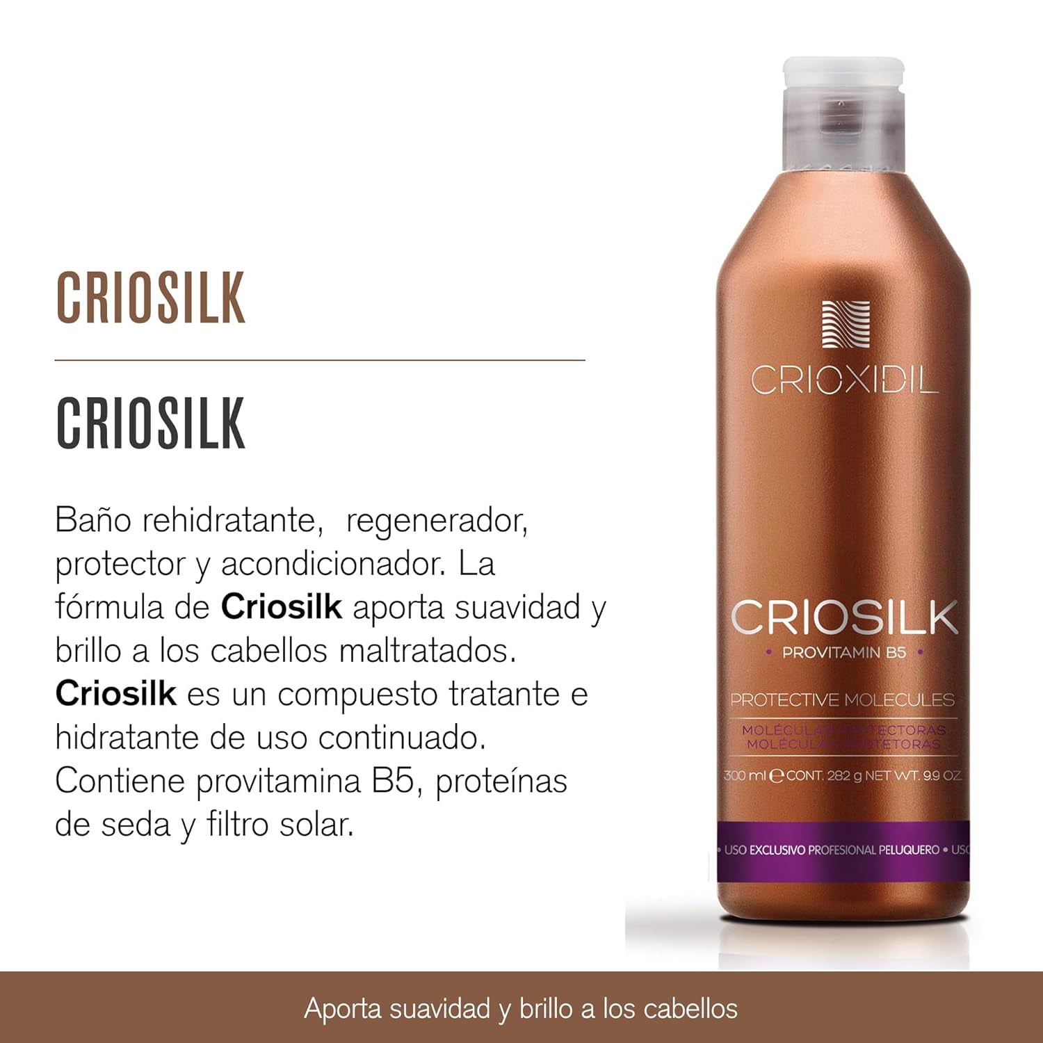 Odżywka do włosów Criosilk 300 ml z prowitaminą B5 i proteinami jedwabiu nadaje zniszczonym włosom elastyczność i połysk, nawilża i regeneruje włosy maska do włosów Naty Shop