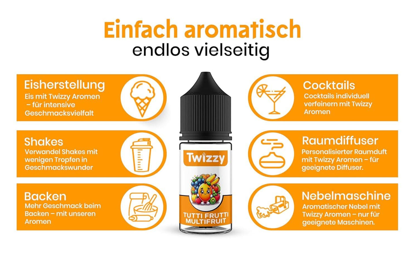 Twizzy Skoncentrowany aromat Tutti Frutti, 30 ml Aromas Naty Shop