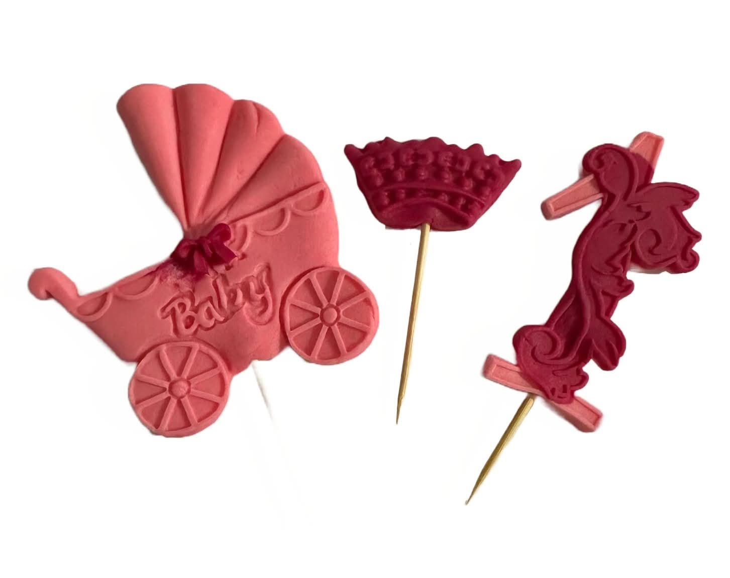 Dekoracja z cukru jadalnego, Numer 1, róż/fuksja. Dekoracje ze sklepu Sugar Paste Nati