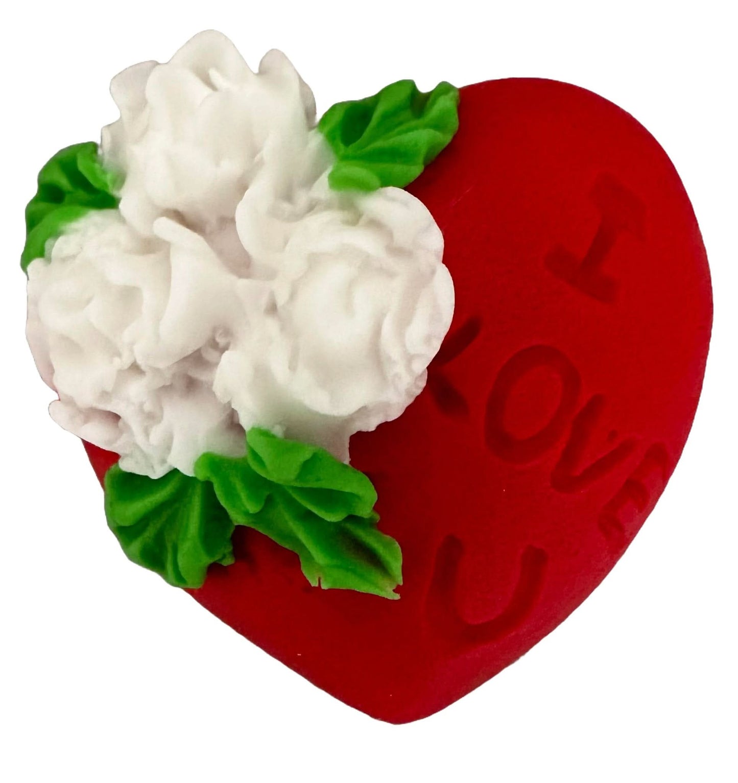 Jadalna dekoracja cukrowa, Serce „Kocham Cię” Dekoracje ze sklepu Sugar Paste Nati