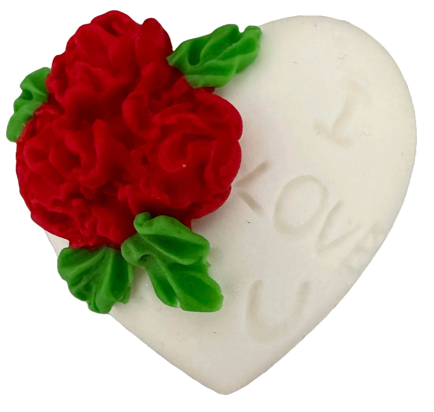 Jadalna dekoracja cukrowa, Serce „Kocham Cię” Dekoracje ze sklepu Sugar Paste Nati