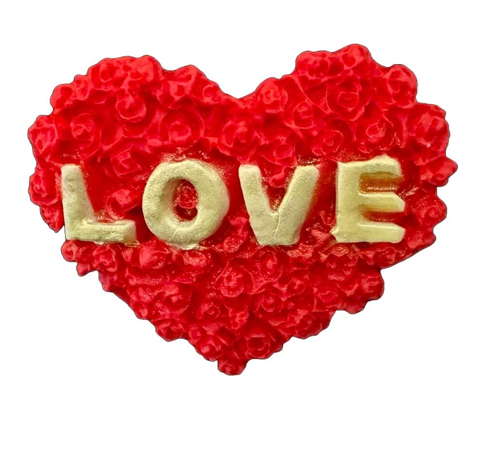 Jadalna dekoracja cukrowa, Love Sugar Paste Decores Nati Shop