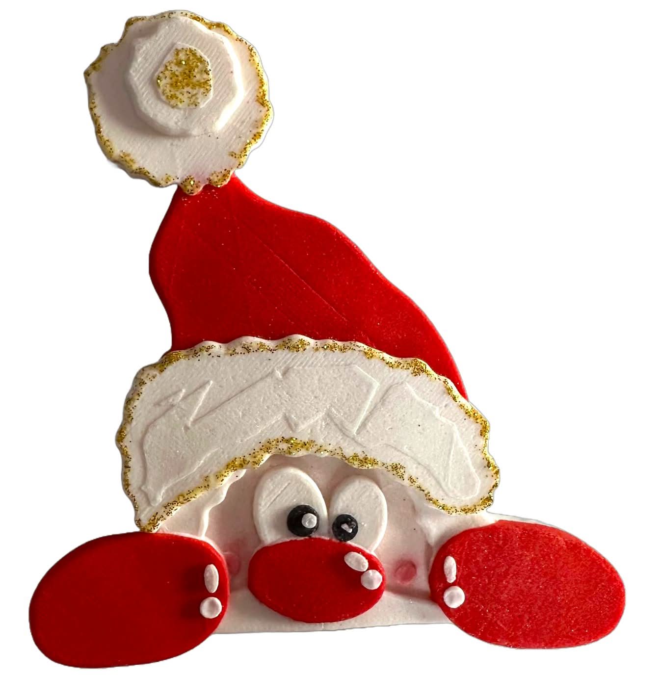Dekoracja cukrowa jadalna, Ozdoby Świętego Mikołaja ze sklepu Sugar Paste Nati