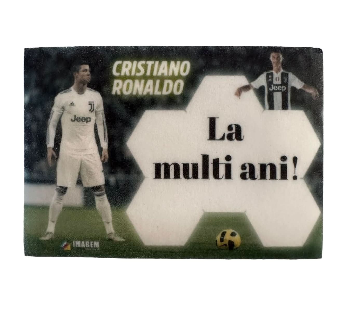 Dekoracja z jadalnego cukru, Ronaldo - „Wszystkiego najlepszego!” Sklep Nati