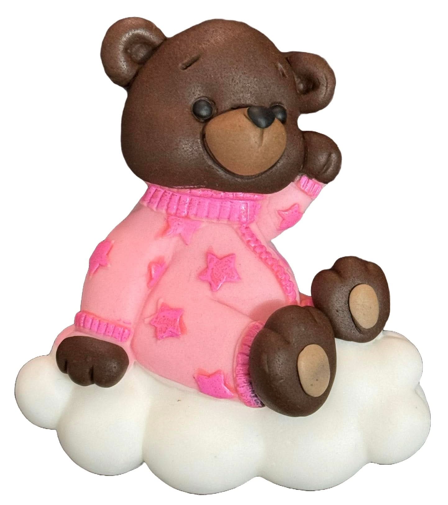 Dekoracja cukrowa jadalna, Miś na chmurce. Dekoracje ze sklepu Sugar Paste Nati