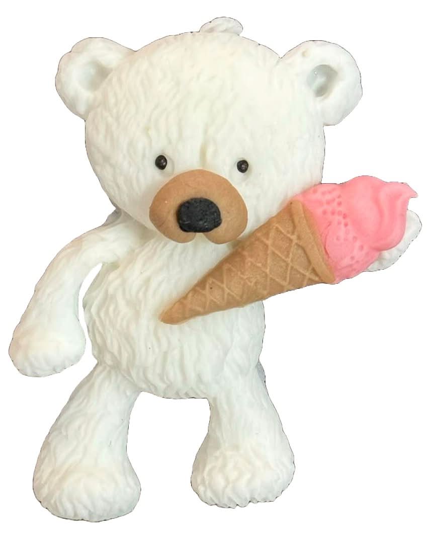 Dekoracja cukrowa jadalna, Miś z lodami Dekoracje ze sklepu Sugar Paste Nati