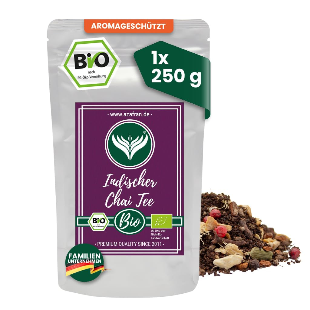 Azafran organiczna indyjska herbata chai - herbata sypka przyprawiona 250 g