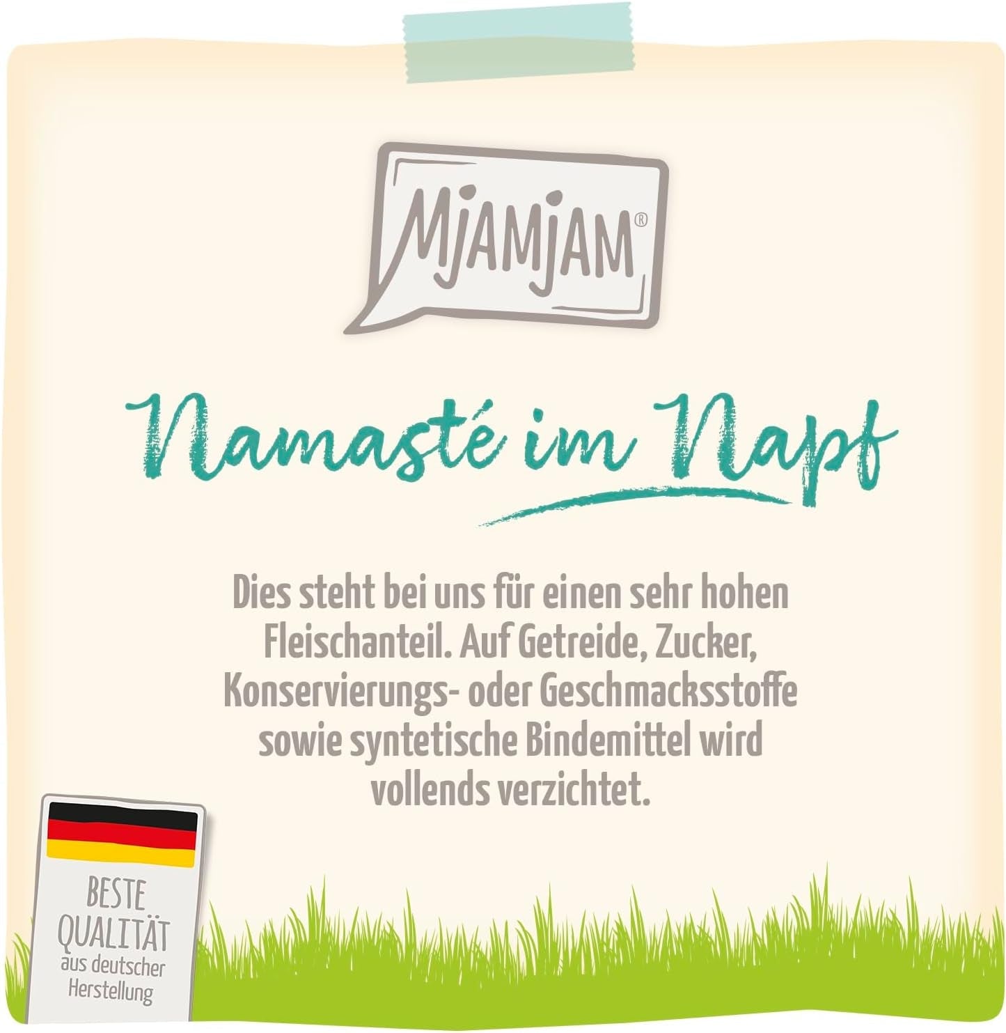 MjAMjAM - Mokra karma premium dla kotów - Wellness - Trawienna - Wołowina, opakowanie 12 sztuk (12 x 125 g), Bez zbóż